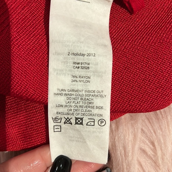 Armani Exchange Red Midi Dress – Size Small | Elegant & Timeless midi dress - Picture 5 of 8